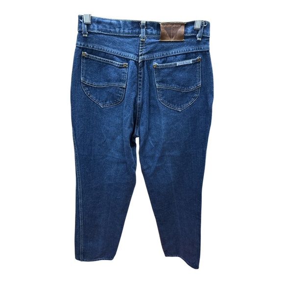 Vintage High-Waisted Blue Straight Leg Jeans - Picture 2 of 9